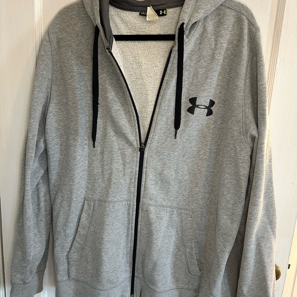 Under Armour Men's Gray Zip-Up Hoodie